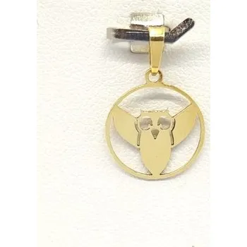 Přívěsek Přívěšek sova v kolečku, 0,61 g, Au 585