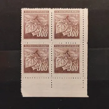 Sběratelství Čtyřblok ČSR, 300 h, Pof.379**