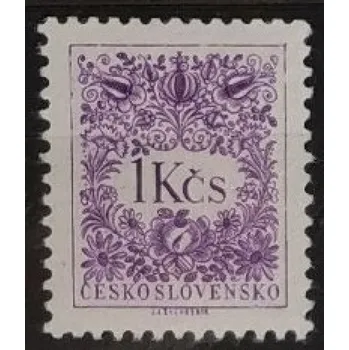 Sběratelství Známka ČSR, 1 Kčs, Pof.D85A**