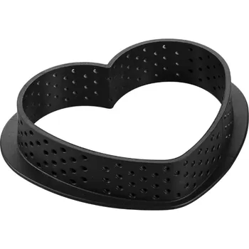 Forma na pečení Silikomart Ráfek na tartaletky - srdce 7,8 x 6,8 cm