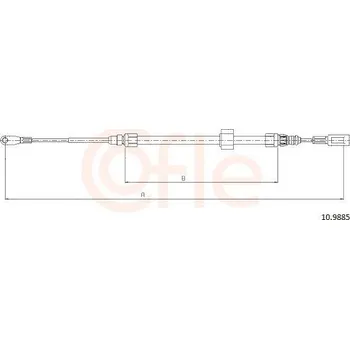 Autodíl Tažné lanko, parkovací brzda COFLE 10.9885