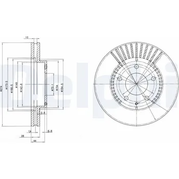 Brzdový kotouč Brzdový kotouč DELPHI BG3232