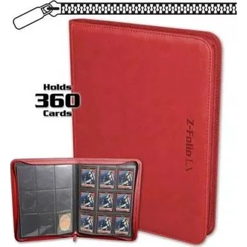 Příslušenství ke karetním hrám NULL Album BCW Z-Folio LX na 360 karet, Barva RED 492133