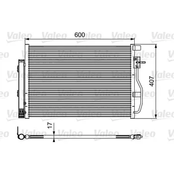 Výparník klimatizace Kondenzátor, klimatizace VALEO 814478