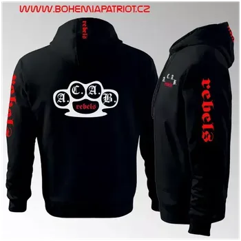 Pánská mikina Mikina ACAB - klokanka s kapucí - černá / M
