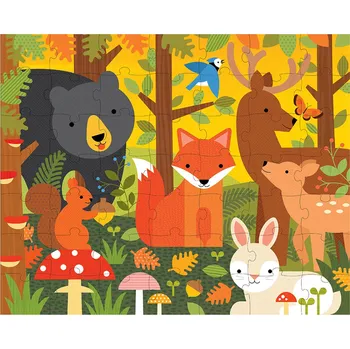 Hračka Petit Collage Puzzle 2v1 lesní zvěř