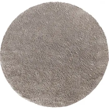 Koberec Makro Abra Kulatý koberec vhodný k praní jednobarevný Kamel Latte světle béžový Rozměr: průměr 80 cm