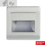 STEP LIGHT Zápustné svítidlo LED 1,5W 120lm 4000K hranaté IP20, stříbrná
