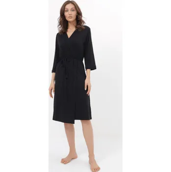 Luisa Moretti Dámská bambusová košilka ERICA županem Barva: Černá, Velikost: M