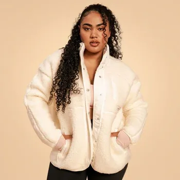 GymBeam Dámská bunda Bliss Ivory - BeastPink Velikost: XXL, Barva: cream