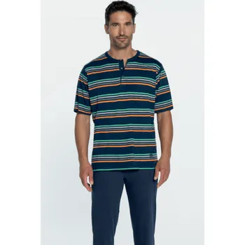 GUASCH Pánské pyžamo LEONARDO Barva: Tmavě modrá, Velikost: XL