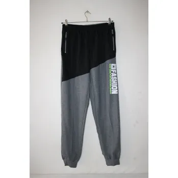 Tepláky pánské LINTEBOB FASHION - šedočerné Velikost: L