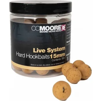 Nástraha CC Moore Hard Boilie Live System - 15 mm 50 ks