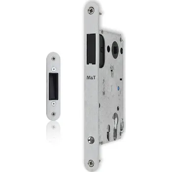 Dveřní kování M&T magnetický zámek do dveří Provedení: BB (pokojový klíč), Povrch: STř (stříbrná mat)