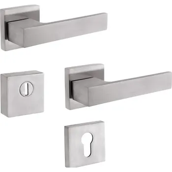 Dveřní kování Rostex bezpečnostní kování BK RN4/H RAVENA nerez (klika/klika)