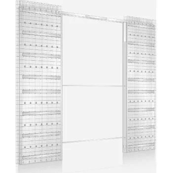 Stavební pouzdro Eclisse stavební pouzdro DVOUKŘÍDLO 600+600/1970 do ZDI Tl. dokončené příčky: 125 mm (tl. pouzdra 100 mm)