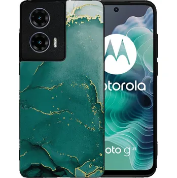 Pouzdro na tablet VSECHNONAMOBIL 98202 MY ART Ochranný kryt pro Motorola Moto G35 5G GREEN MARBLE (145)