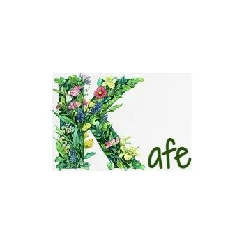 Hrnek espresso (Lungo) s potiskem Písmeno K květinové