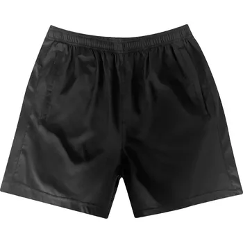 Pánské plavky FANNIFEN Pánské jednobarevné koupací šortky J30300 Barva: Černá, Velikost: L