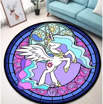 Samolepící dekorace My Little Pony Koberec/předložka s motivem My Little Pony, 150 cm Varianta: Princezna Celestia (Color 2), Velikost: průměr 150cm