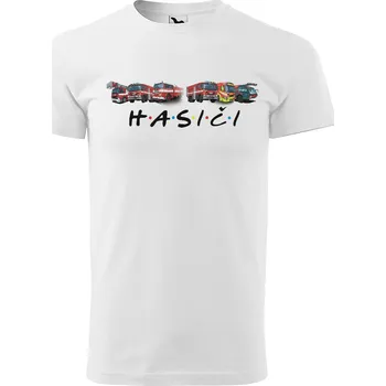 Pánské tričko Tričko Hasiči (Velikost: 2XL, Typ: pro muže, Barva trička: Bílá)