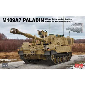 Plastikový model Ryefield model 1/35 M109A7 Paladin Self-Propelled Howitzer