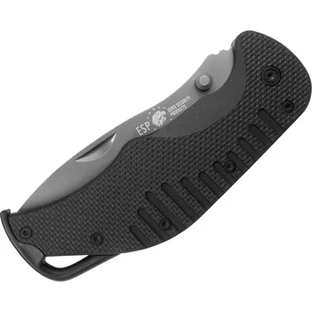 kapesní nůž Zavírací EDC nůž s rovným ostřím - khaki rukojeť a černá koncovka .... EK-KB-01 | EK-01