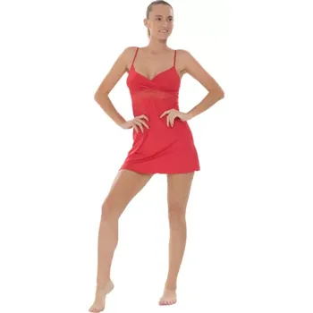 Dámská noční košile Dámská noční košile Follia modal Cheri/11555, 2XL, červená