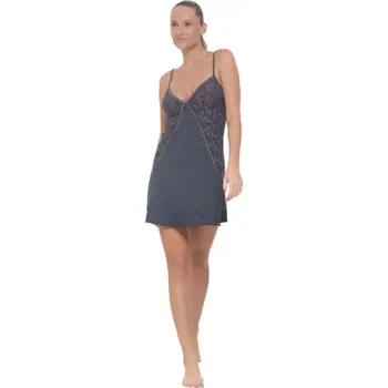 Dámské noční prádlo Mandy/10714 - noční košilka Follia modal, M, graphite