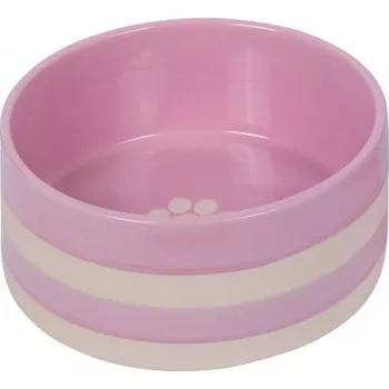 Miska pro psa Nobby Keramická miska Strio růžová 1,25 l