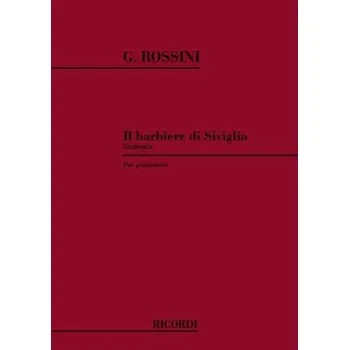 Gioachino Rossini: Il Barbiere Di Siviglia: Sinfonia (noty na klavír)
