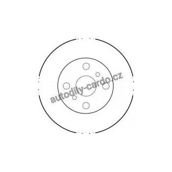 Brzdový kotouč Brzdový kotouč TRW DF1409 - TOYOTA COROLLA