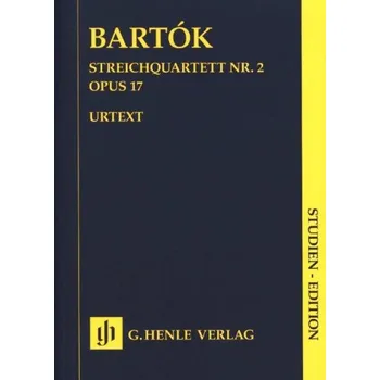 Béla Bartók: String Quartet No. 2 Op. 17 (noty pro smyčcový kvartet, partitura)