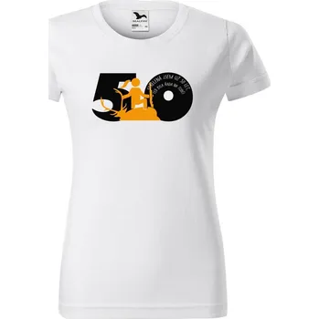 Dámské tričko DOBRÝ TRIKO Dámské tričko s potiskem Jsem střelená 50 let Barva: Bílá, Velikost: XS