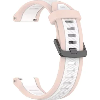 Řemínek na hodinky Silikonový řemínek Ricardo 22mm (pro Garmin Venu 3, Forerunner 265, Vívoactive 4 aj.), béžový, Quick Release