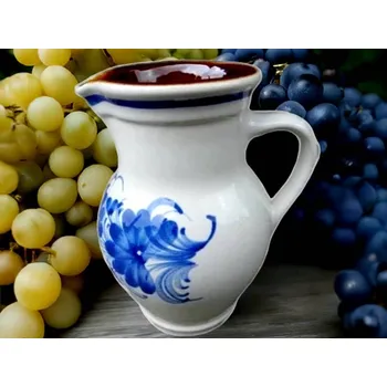 Džbánek motiv vlčí máky cca tříčtvrtě litru