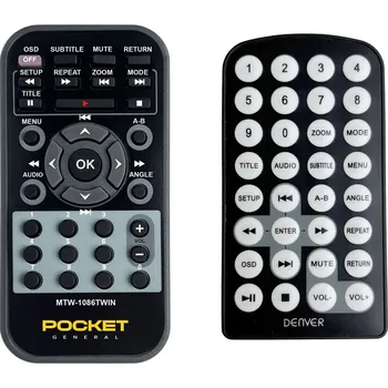 Dálkový ovladač DENVER MTW-1086TWIN - dálkový ovladač duplikát