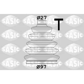 Hřídel nápravy Sada měchů, hnací hřídel SASIC 1904043