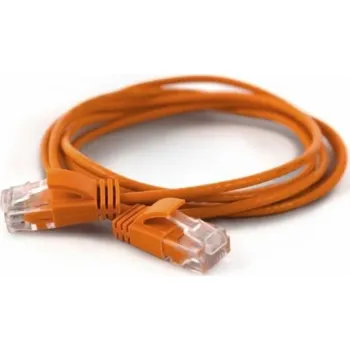 Síťový kabel Wantec 7254 U/UTP (UTP) Oranžový 0,2 m Cat6a síťový kabel (7254)