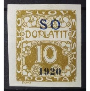 Poštovní známka Známka ČSR, 10h, Pof.SO34 *