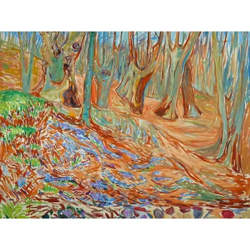 Plakát Plakát, Obraz - Elm Forest in Spring, Edvard Munch