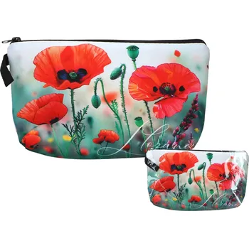 Carmani® Kosmetická taška Květy vlčího máku (CARMANI) - 22x13.5 cm