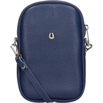 Kabelka Dámská kožená kabelka na mobil a doklady Italia Monea - tmavě modrá