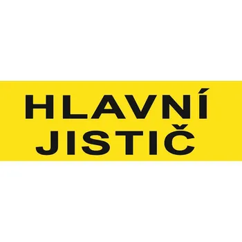 Rozvaděč Samolepka Hlavní jistič 45x15mm