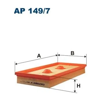 Vzduchový filtr Vzduchový filtr FILTRON AP 149/7