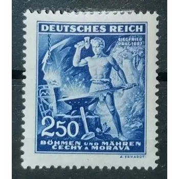 Sběratelství Známka Protektorát Čechy a Morava, 250H, Pof.110*