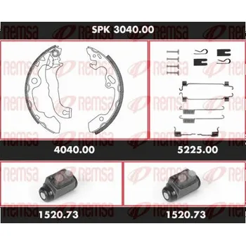 Brzdový buben Souprava brzd, bubnová brzda REMSA SPK 3040.00