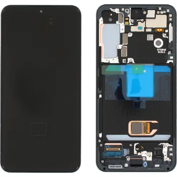 Náhradní dil pro Samsung S901 Galaxy S22 - LCD display + Dotyková deska + Přední kryt Phantom Grey / Šedá (Service Pack)