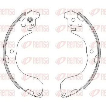 Brzdová čelist Sada brzdových čelistí REMSA 4471.00