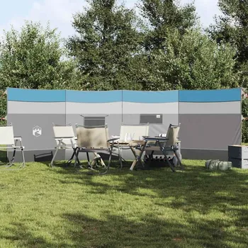 Příslušenství ke stanu OMAXI Kempingový větrolam modrýue 510x153 cm Vodotěsný 658877